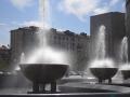Комплекс фонтанов перед зданием Российской Национальной Библиотеки. Вид на Московский проспект.